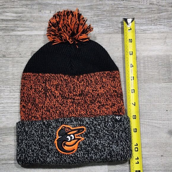 Baltimore Orioles Beanie Hats Black/Orange One Size - Picture 3 of 7